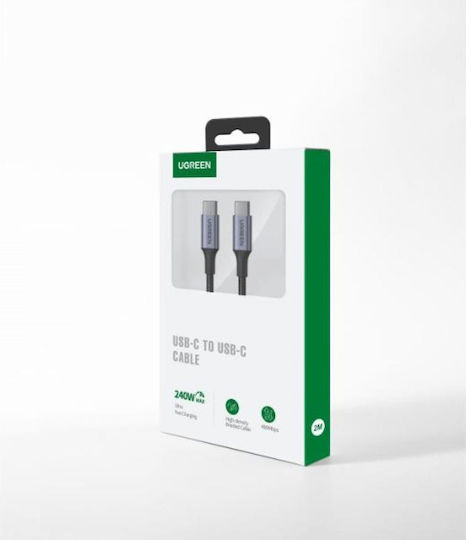 Ugreen Braided USB 2.0 Cable USB-C Male - USB-C 240W PD Gray 1m 15311
