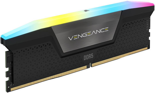 Corsair Vengeance RGB 8GB DDR5 RAM с Скорост 5200 за Настолен Компютър