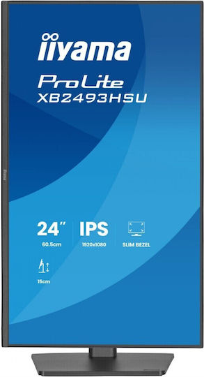 Iiyama XB2493HSU-B1 IPS Monitor 23.8" FHD 1920x1080 με Χρόνο Απόκρισης 4ms GTG