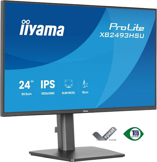 Iiyama XB2493HSU-B1 IPS Monitor 23.8" FHD 1920x1080 με Χρόνο Απόκρισης 4ms GTG