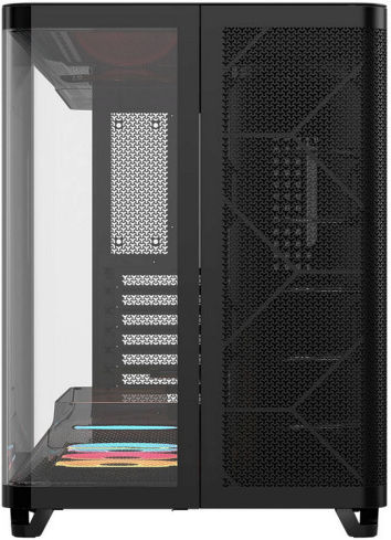 Corsair AIR 5400 LX-R RGB Gaming Midi Tower Computer Case with Side Window Black