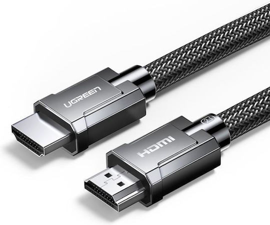 Ugreen HDMI 2.1 Ultra High Speed 48Gbps 4K 120Hz HDR VRR Braided Cable HDMI Male - HDMI Male 2m Black