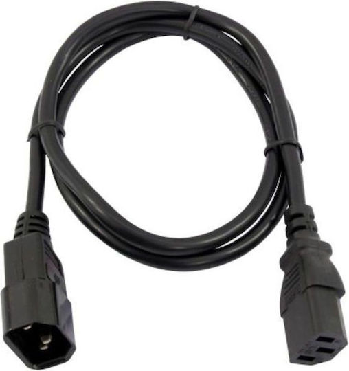 Cobra Iec Cable Extension Male To Female Power Cable 1m Καλώδιο Επέκτασης Τροφοδοσίας Iec Αρσενικό Θηλυκό 1m Iecfm1