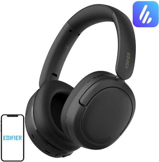 Edifier W800BT SE Ασύρματα / Ενσύρματα Over Ear Ακουστικά με 45 ώρες Λειτουργίας και Quick Charge Μαύρα