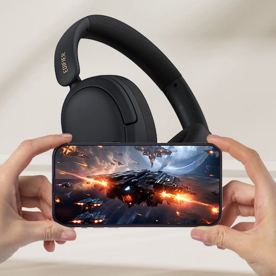 Edifier W800BT SE Ασύρματα / Ενσύρματα Over Ear Ακουστικά με 45 ώρες Λειτουργίας και Quick Charge Μαύρα