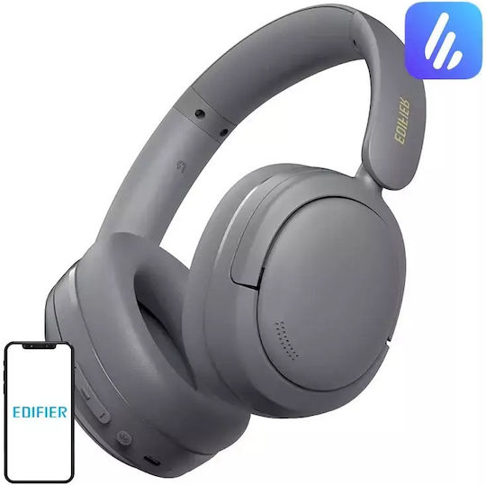 Edifier W800BT SE Kabellos / Kabelgebunden Über Ohr Kopfhörer mit 45 Stunden Betriebszeit und Quick Charge Gray