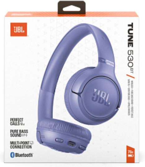 JBL Tune 530BT Wireless Bluetooth On Ear Headphones with 76 Hours Playing Time Lavender