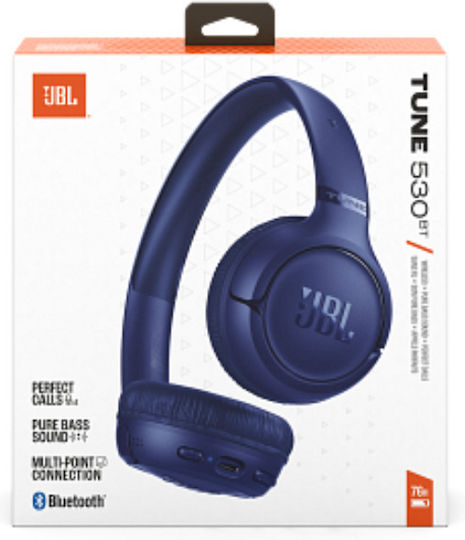 JBL Tune 530BT Fără fir Bluetooth On Ear Căști cu 76 ore de Funcționare Albastre