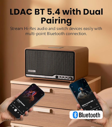 Edifier S300 Ηχείο Bluetooth 80W Καφέ