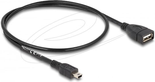 DeLock 0.5m USB 2.0 Cable A-Female to mini B-Male (82905)