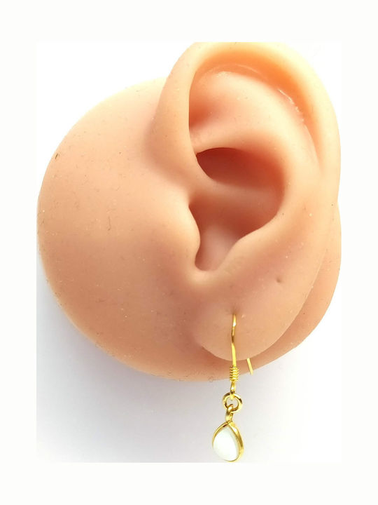 Amalfi Accessories Σκουλαρίκια από Ασήμι με Πέρλες