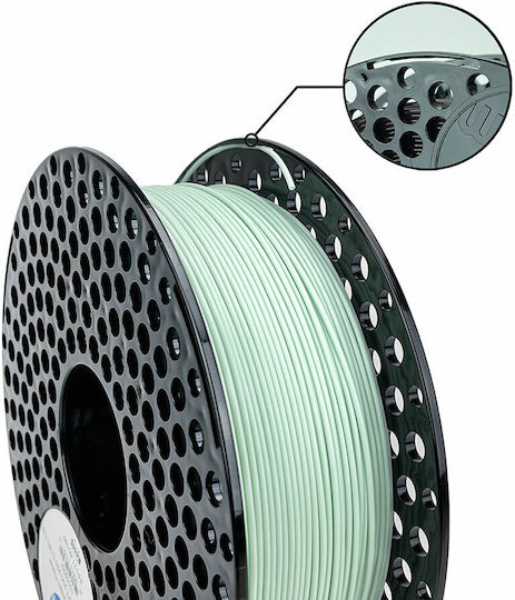 Azurefilm Filament Pentru Imprimante 3D PLA 1.75mm Verde Mentă Pastel 1kg 1 Bucată Bobină