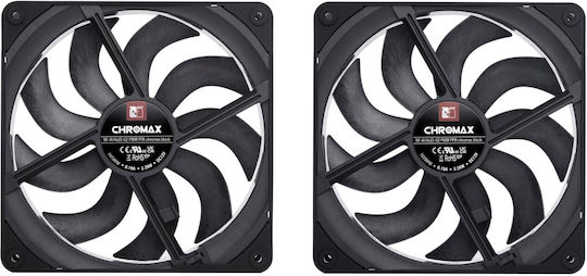 Noctua NF-A14x25 G2 PWM Case Fan 140mm (1500rpm / 91.58cfm) Without LED Lighting and 4-Pin Connection 2pcs