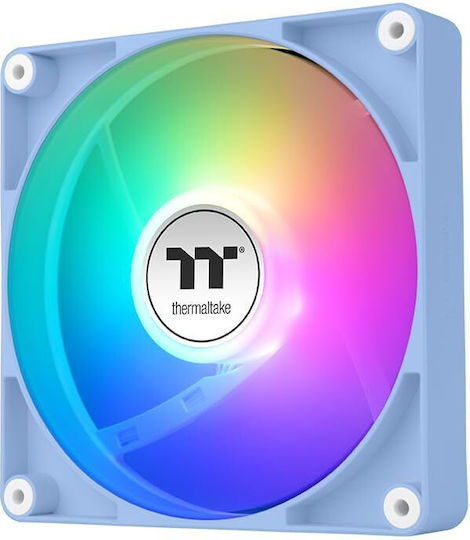 Thermaltake CT140 Case Fan με ARGB Φωτισμό και Σύνδεση 4-Pin PWM 2τμχ Hydrangea Blue