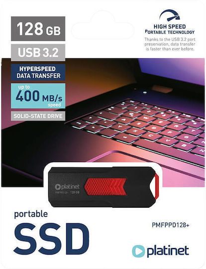 Platinet 128GB USB 3.2 SSD Stick Black