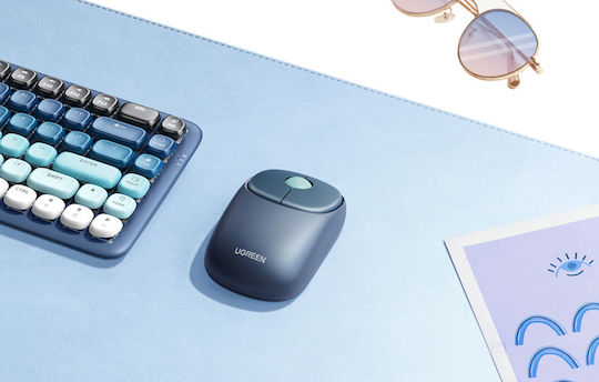 Ugreen Fun+ MU102 Безжичен Ергономичен Bluetooth Мишка Син