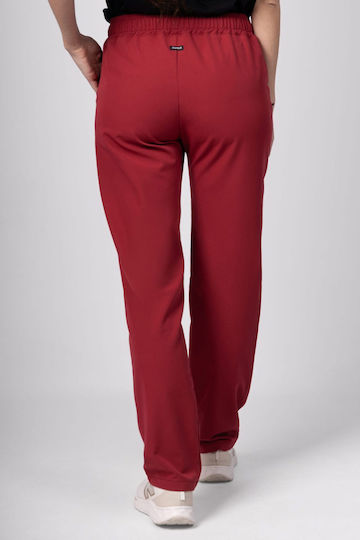 Numascrubs Female Medical Pants Burgundy