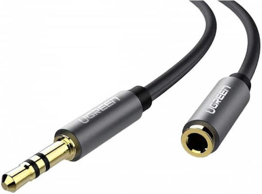 Ugreen TRRS 3.5mm Male to 3.5mm Female Audio Cable Blue 0.5m with Gold Plated Terminals 40672