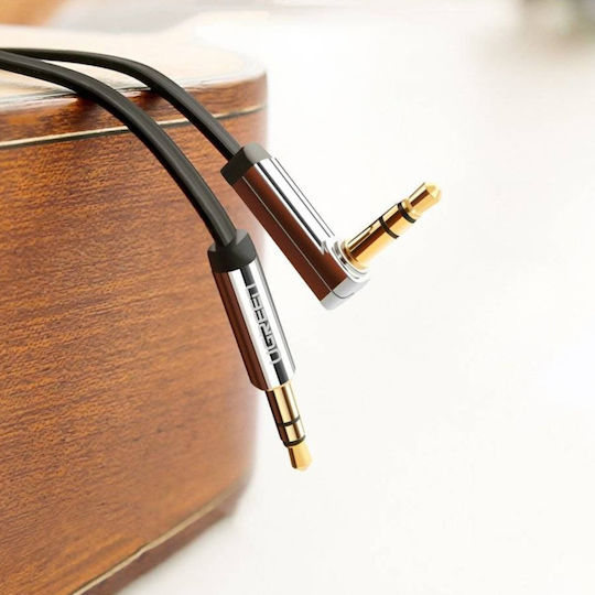 Ugreen 3.5mm Male to 3.5mm Male Audio Cable Black 1.5m with Gold Plated Terminals 10598