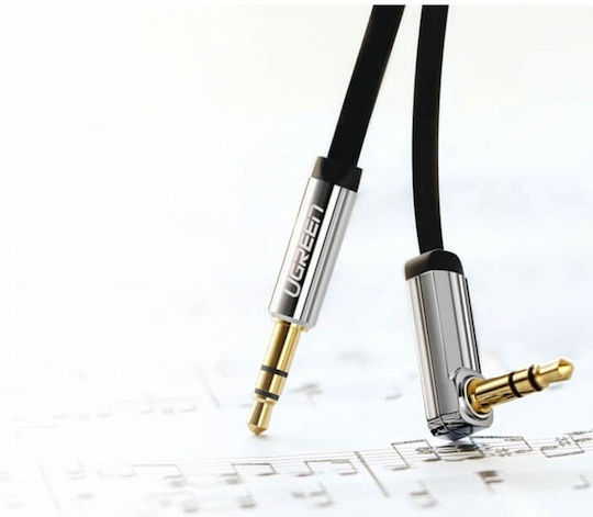 Ugreen 3.5mm Male to 3.5mm Male Audio Cable Black 1.5m with Gold Plated Terminals 10598
