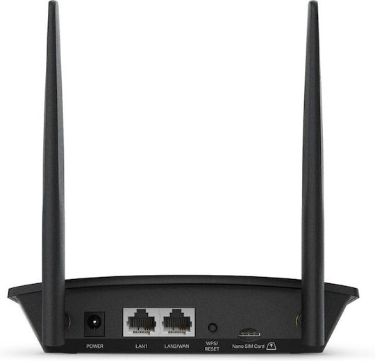 TP-LINK TL-MR100 v3 Ασύρματο 4G Router Wi‑Fi 4 με 2 Θύρες