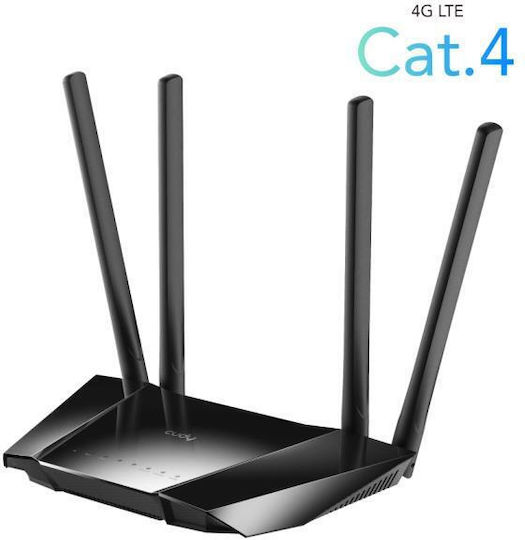 Cudy LT400 v2 Wireless 4G Router Wi‑Fi 4 with 4 Ports