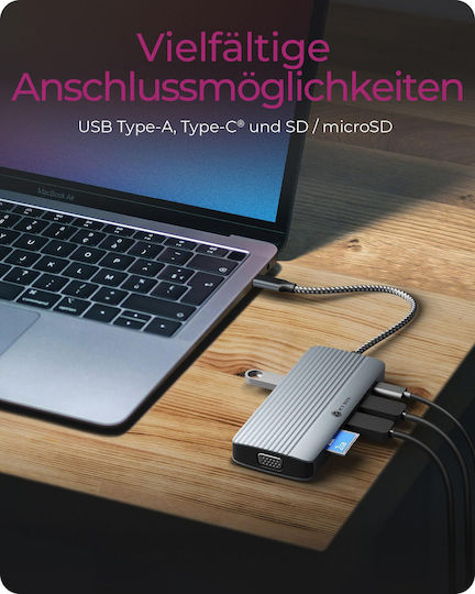Icy Box USB-C Docking Station mit HDMI 4K PD Ethernet Gray (IB-DK4040A-CPD)