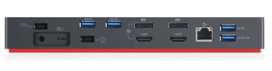 Lenovo Thunderbolt 3 Gen 2 Thunderbolt 3 Docking Station με HDMI/DisplayPort 4K PD Ethernet Μαύρο