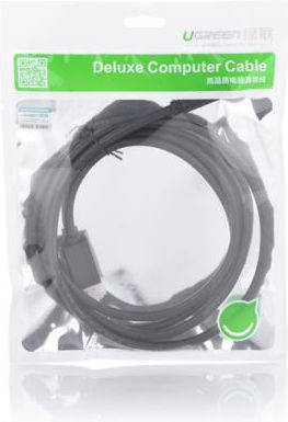 Ugreen Cable DisplayPort male - DisplayPort male 1m Μαύρο (80390)