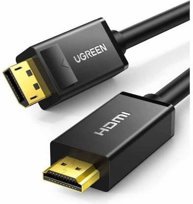 Ugreen Cable DisplayPort male - HDMI male 1m Black (10238)