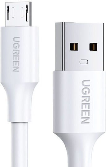 Ugreen US289 1m Regular USB 2.0 to micro USB Cable White (60141)