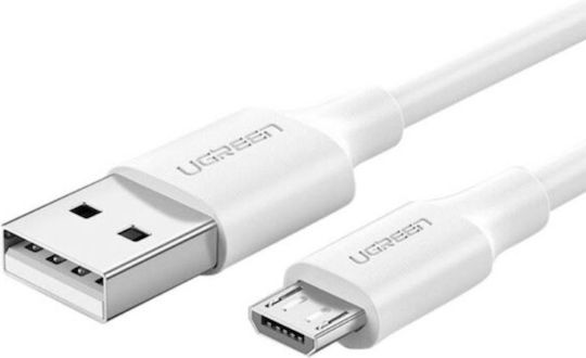 Ugreen US289 1m Regular USB 2.0 to micro USB Cable White (60141)