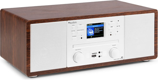 Audizio Ηχοσύστημα 2.0 Avola 102.293 με CD Player και Bluetooth Ασημί