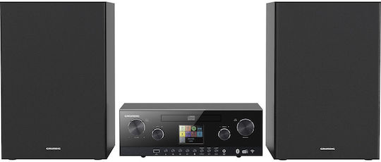 Grundig Ηχοσύστημα 2.0 CMS 5000 BT GHF1030 100W με Digital Media Player, WiFi και Bluetooth Μαύρο