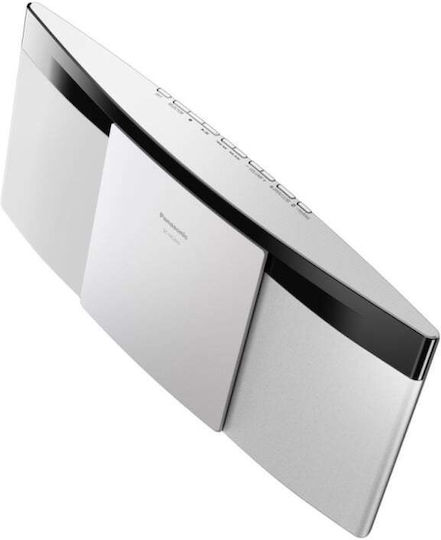 Panasonic Аудиосистема 2 SC-HC200 SC-HC200EG-W 20W с CD Player и Bluetooth Бял