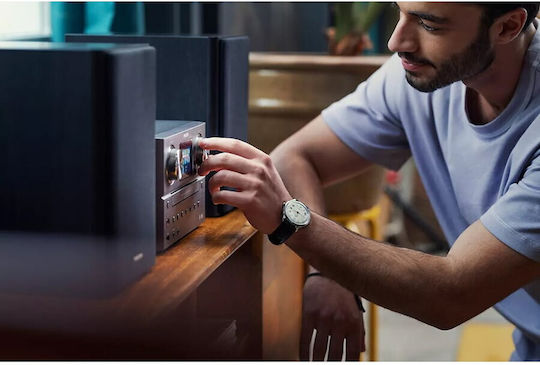 Philips Ηχοσύστημα 2.0 TAM8905 TAM8905/10 100W με CD Player, WiFi και Bluetooth Μαύρο