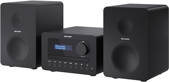 Sharp Аудиосистема 2 Tokyo XL-B520DBK 40W с CD / Цифрови медии Player и Bluetooth Черен