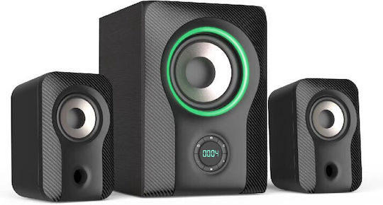 Fenda Ηχοσύστημα 2.1 F&D F590X 60W με Digital Media Player και Bluetooth Μαύρο