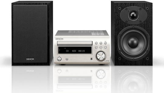 Denon Sistem audio 2 RCD-M41 DAB RCDM41DABSPEK 60W cu CD / Media digitale Player și Bluetooth Argintiu