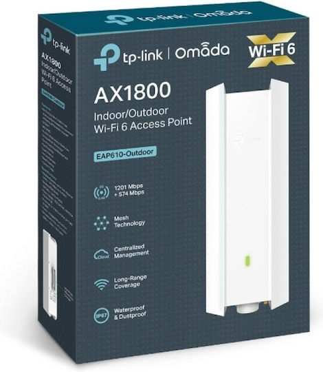 TP-LINK EAP610-Outdoor v2 Rețea WiFi Mesh Punct de acces Wi-Fi 6 Banda Duală (2.4 și 5GHz)