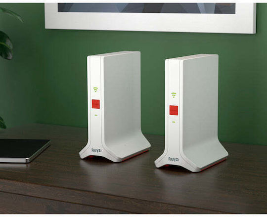 AVM 20003108 WiFi-Mesh-Netzwerk Zugangspunkt Wi-Fi 6 Dualband (2,4 & 5 GHz) in Doppelpack