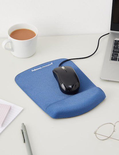 Fellowes Plushtouch Wrist Mouse Pad 184.2mm With Blue Wrist Support 9287302