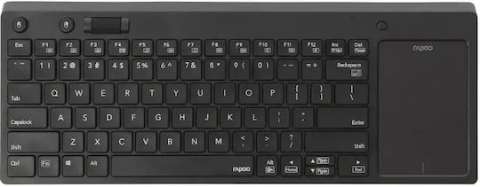 Rapoo K2800 Kabellos Tastatur mit Touchpad Englisch US