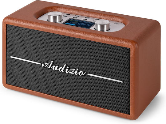 Audizio TUNE60 Retro Επιτραπέζιο Ραδιόφωνο Μπαταρίας DAB+ με Bluetooth και USB Καφέ