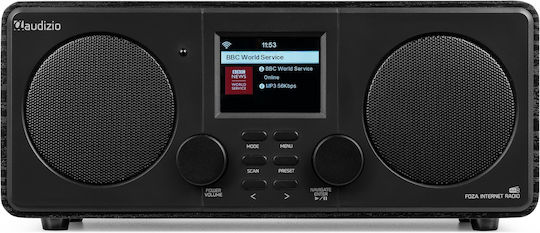 Audizio Foza Tabletop Radio Electric DAB+ with Bluetooth Black