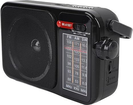 Cmik MK-A15BT Φορητό Ραδιόφωνο Επαναφορτιζόμενο με Bluetooth Μαύρο
