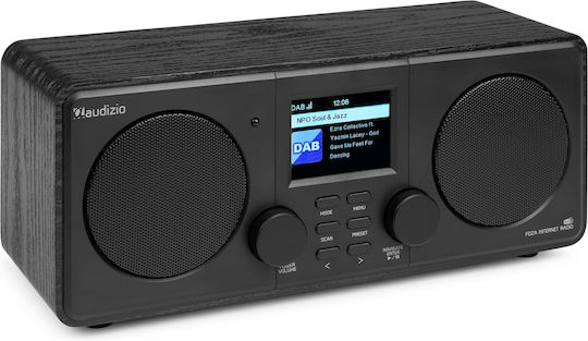 Audizio Foza Tabletop Radio Electric DAB+ with Bluetooth Black