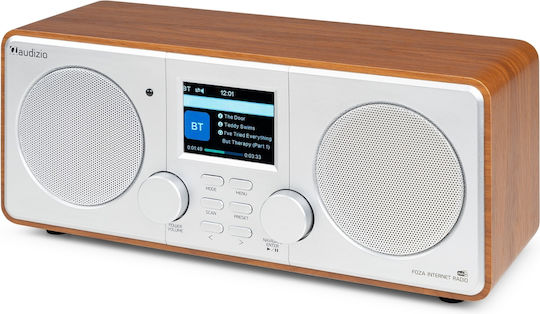 Audizio Foza Tabletop Radio Electric DAB+ with Bluetooth Silver