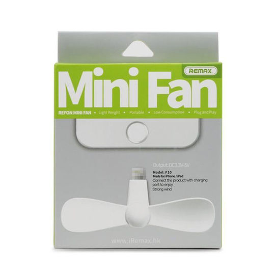 Remax Refon Mini Ventilator F10 Handy Ventilator Blitzschlag Blau