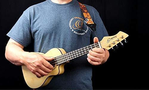 Ortega Nylon Ukulele Straps Motif Gurt für Ukulele Mehrfarbig